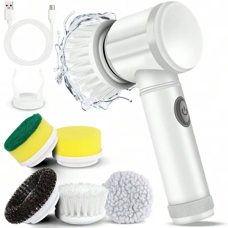 Xiaomi Power Scrubber 5 Replaceable Brush Head Electric Spin Scrubber Bathroom Cleaning Brush Power Scrubber Electric Brush Home